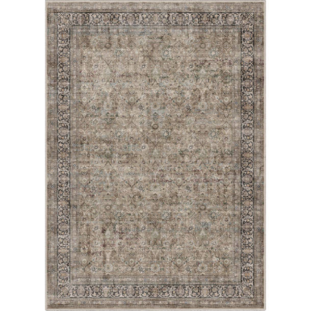 Well Woven Asha Anya Vintage Tribal Chevron Ivory Flat-Weave Rug | Wayfair